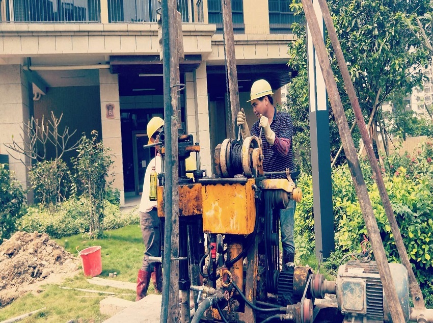沙市一楼盘地下室漏水进行注浆加固